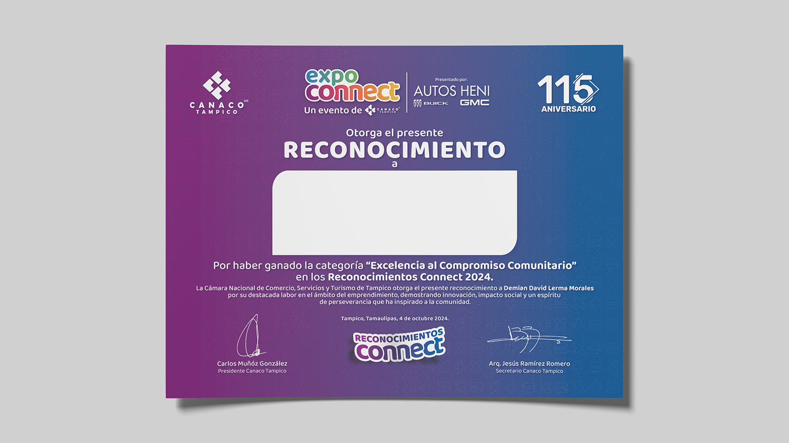 Reconocimiento Expoconnect
